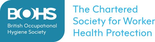 BOHS logo with text: The Chartered Society for Worker Health Protection.